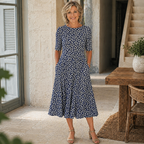 Elise | Ditsy Floral Midi Dress