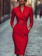 Britt | Elegant Midi Dress
