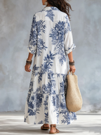 Dahlia | Bohemian Floral Maxi Dress