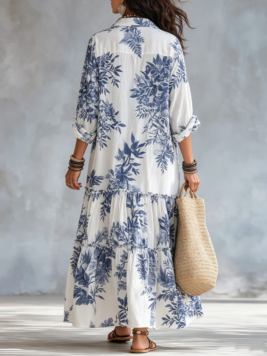 Dahlia | Bohemian Floral Maxi Dress
