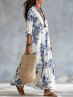 Dahlia | Bohemian Floral Maxi Dress