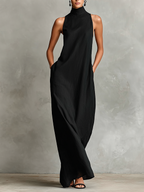 Nerina™ | Elegant Mono Turtleneck Dress