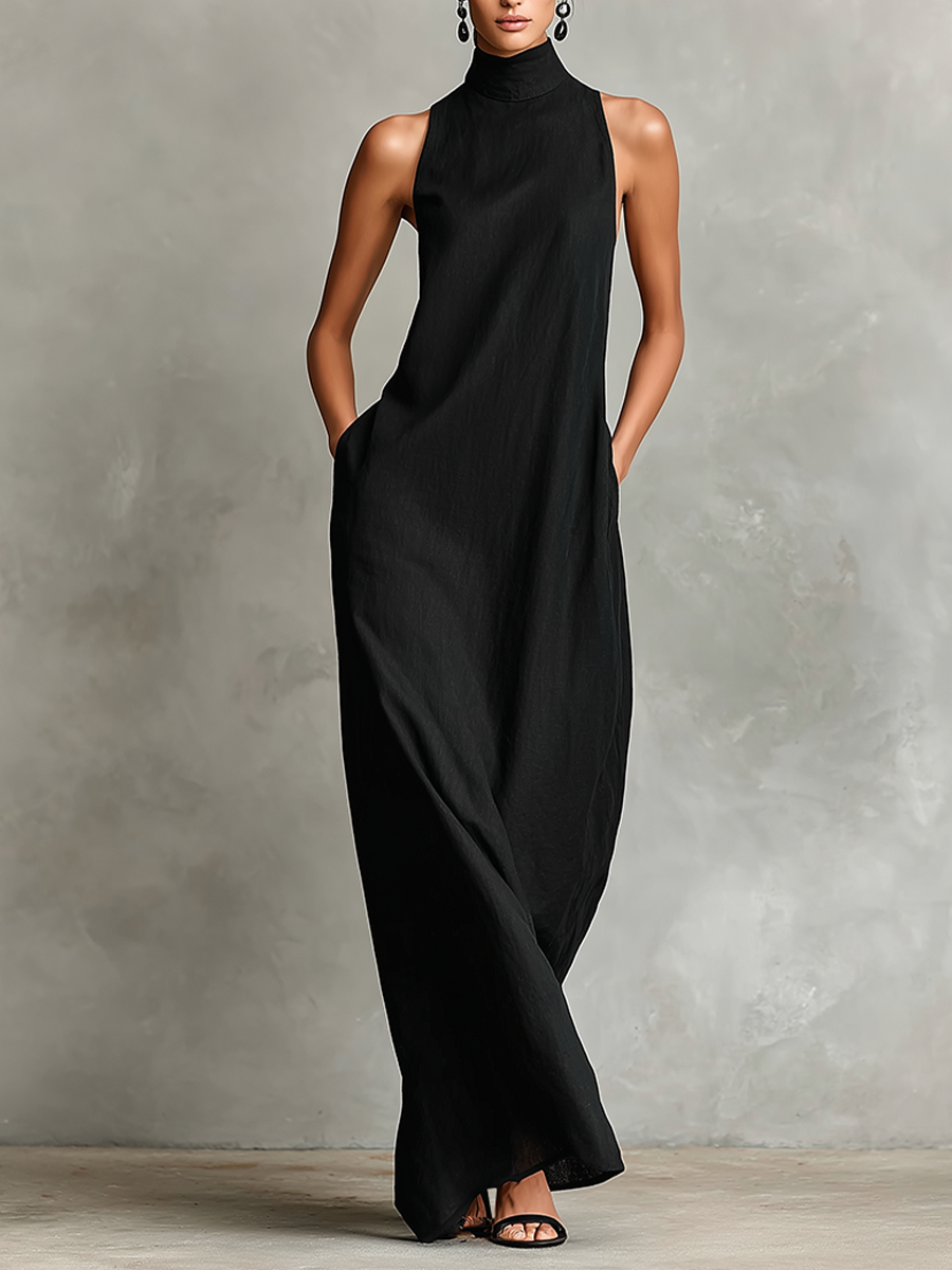 Edda | Soft Turtleneck Maxi Dress