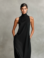 Edda | Soft Turtleneck Maxi Dress