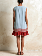 Romy | Ruffle Hem Drop Waist Dress
