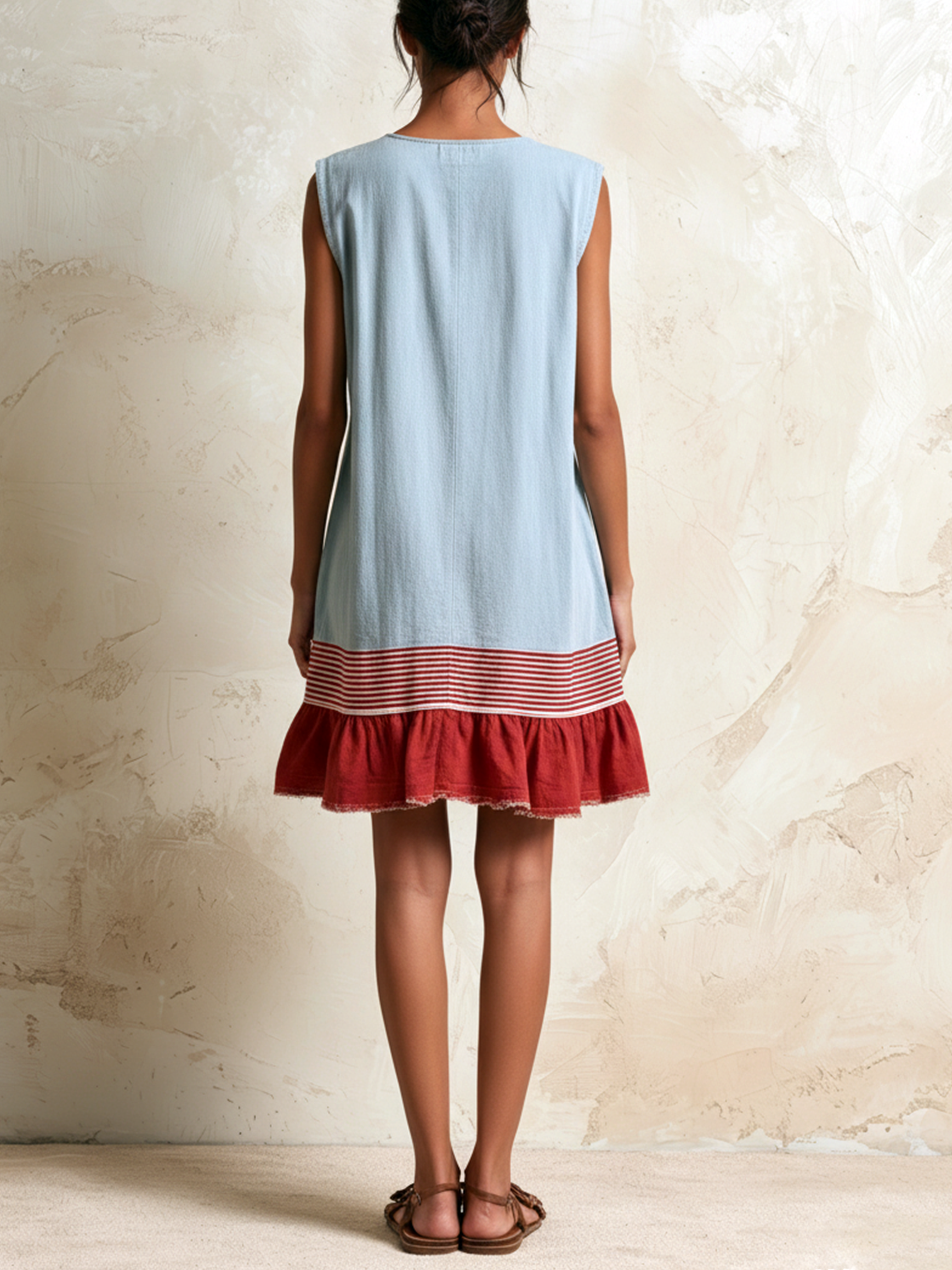 Romy | Ruffle Hem Drop Waist Dress