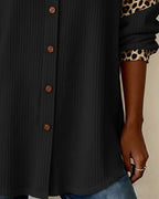 Marissa | Bold Leopard Print Button-Down Shirt