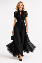 Thora | Flowing Chiffon Maxi Dress
