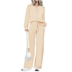 NITA – Casual Matching Sweatshirt and Wide Leg Pants Set