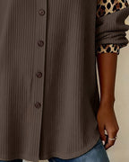 Marissa | Bold Leopard Print Button-Down Shirt