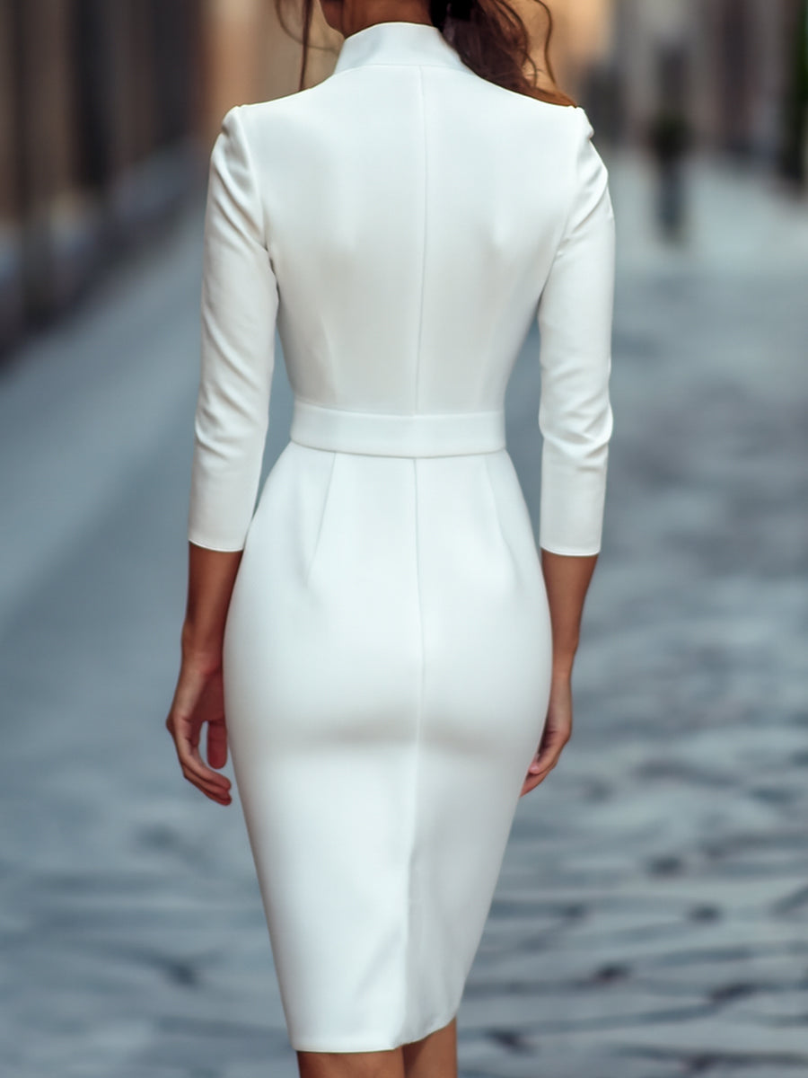 Naleya™ | Elegant Midi Dress