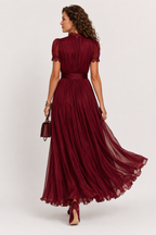 Lesley | Flowing Chiffon Maxi Dress