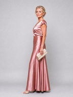 Ilva | Wrap Top Short Sleeve Maxi Dress