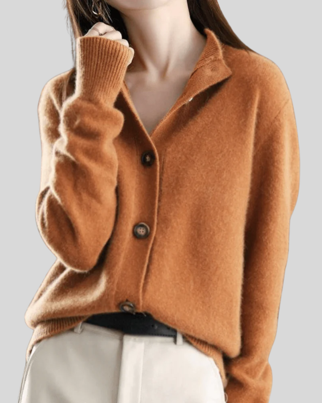 Claire | Cardigan en cachemire rétro