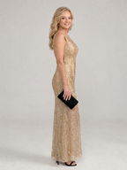 Sirea | Sequin Sheer Midi Dress