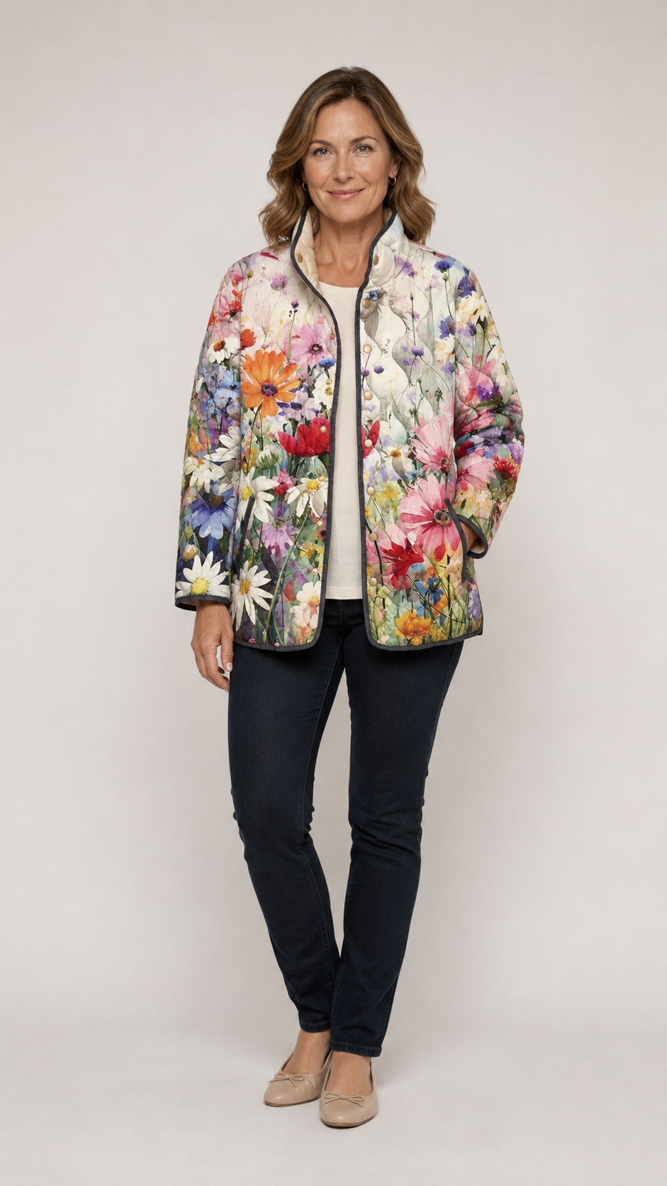 Carter™ | Veste matelassée fleurie charmante vintage