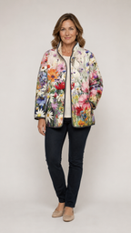 Carter™ | Veste matelassée fleurie charmante vintage