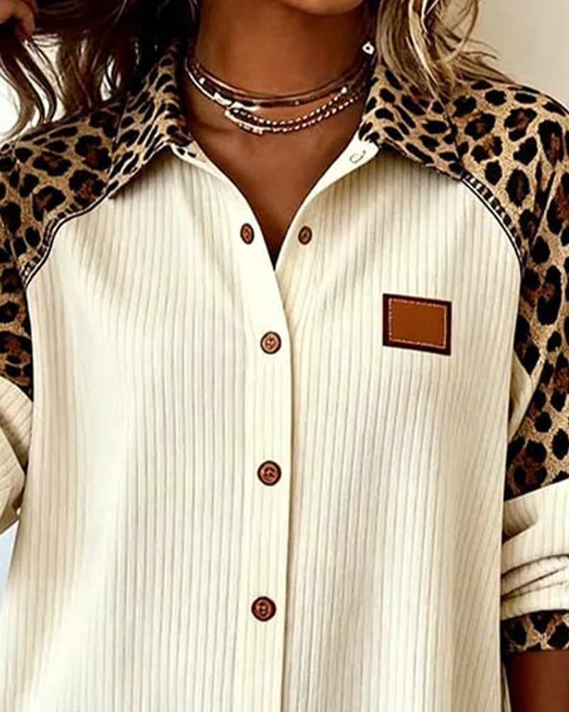 Marissa | Bold Leopard Print Button-Down Shirt