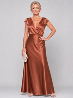Samouse | Wrap Top Short Sleeve Maxi Dress