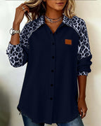 Marissa | Bold Leopard Print Button-Down Shirt