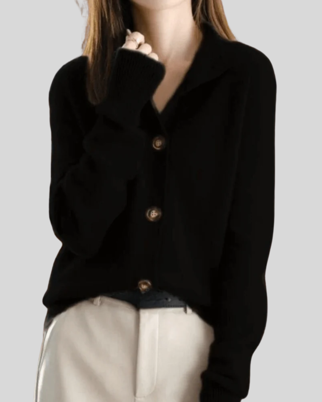 Claire | Cardigan en cachemire rétro
