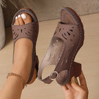 Cristy | Ankle Strap Sandals With Block Heel