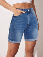 RAPHAELLE - Stretch-Fit Bermuda Jean Short