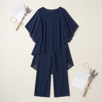 Kimmy | Draped Top with Palazzo Pants