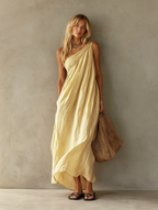Ondine | One Shoulder Boho Maxi Dress
