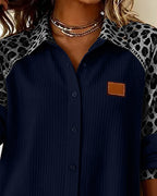 Marissa | Bold Leopard Print Button-Down Shirt