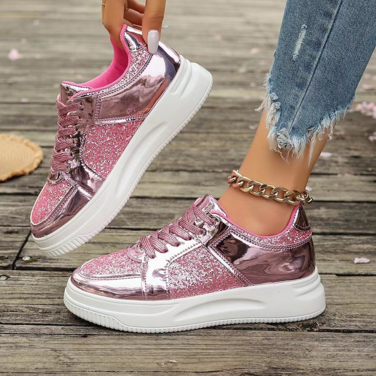 Faynelle | Sequin Orthopedic Shoes