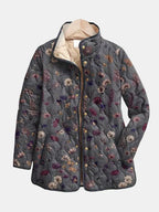 Niva | Veste matelassée imprimé floral vintage
