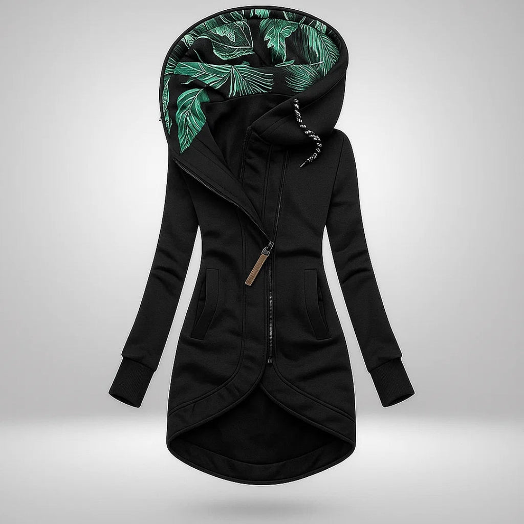 Women’s Long Hooded Quilted Winter Coat