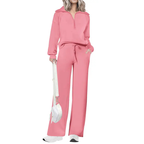 NITA – Casual Matching Sweatshirt and Wide Leg Pants Set