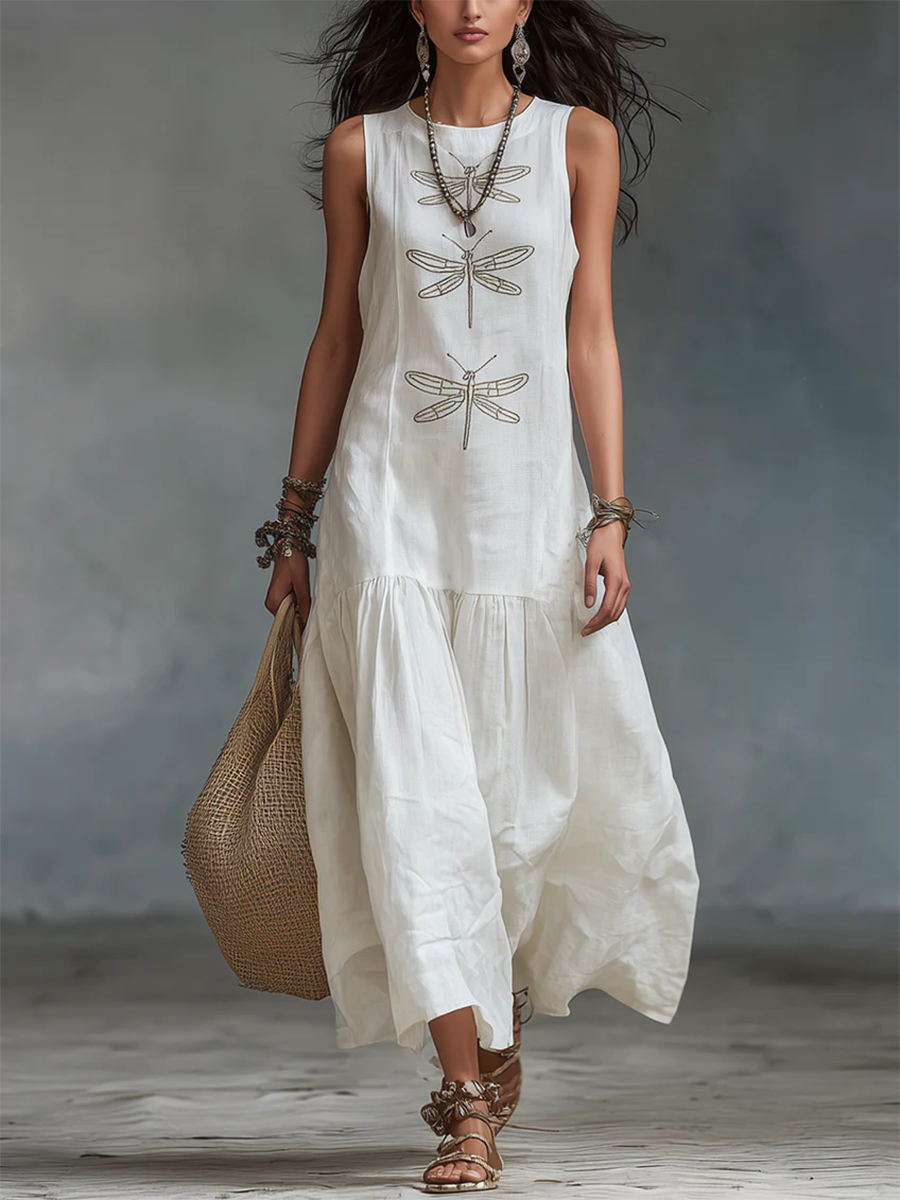Seraphine | Sleeveless Tiered Maxi Dress
