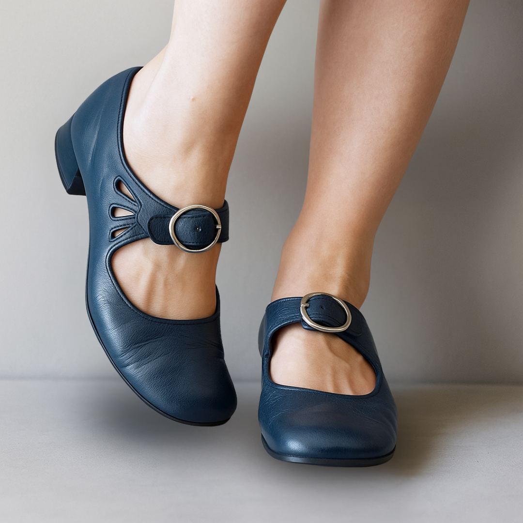 Mary | Leather Flats