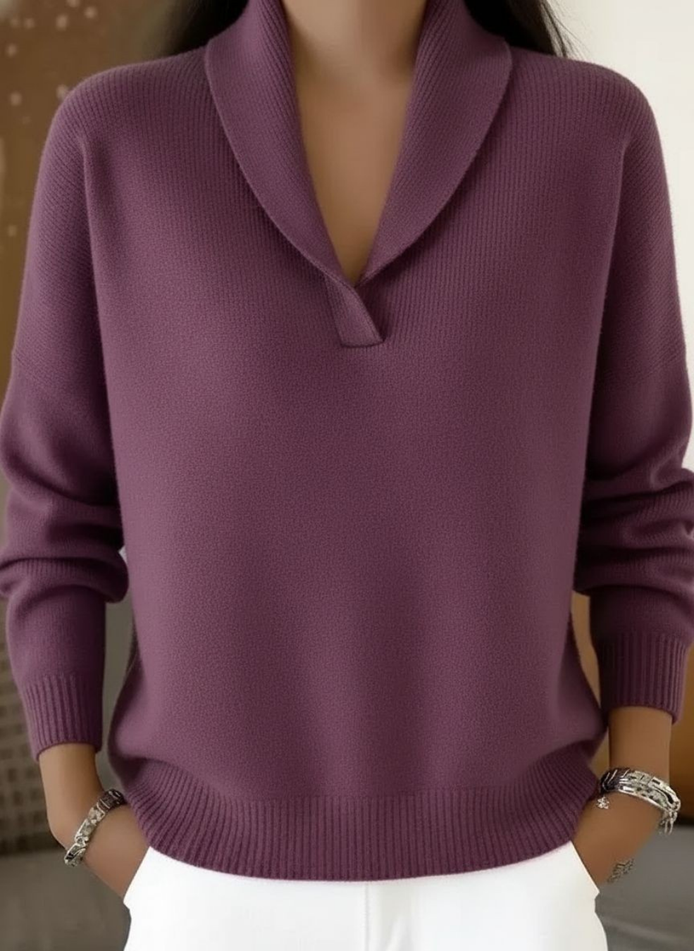 Harper Lane | Pull col en V
