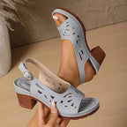 Cristy | Ankle Strap Sandals With Block Heel