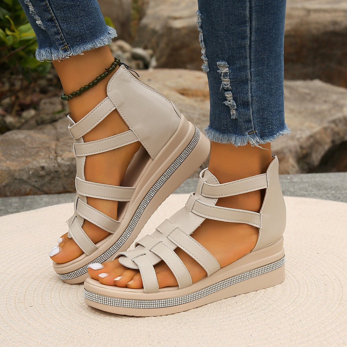 Kendall |  Strass Sandals