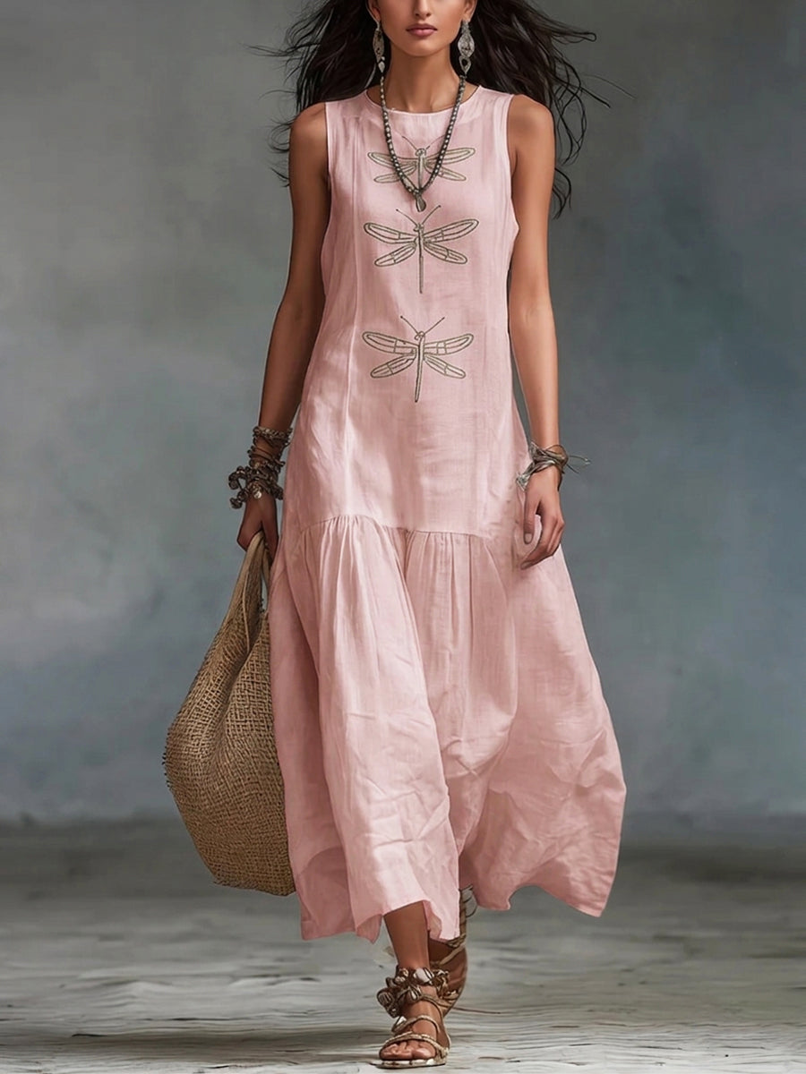 Seraphine | Sleeveless Tiered Maxi Dress