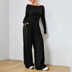Abigail Elegant Cozy Set | Relaxed-Fit Top and Trousers