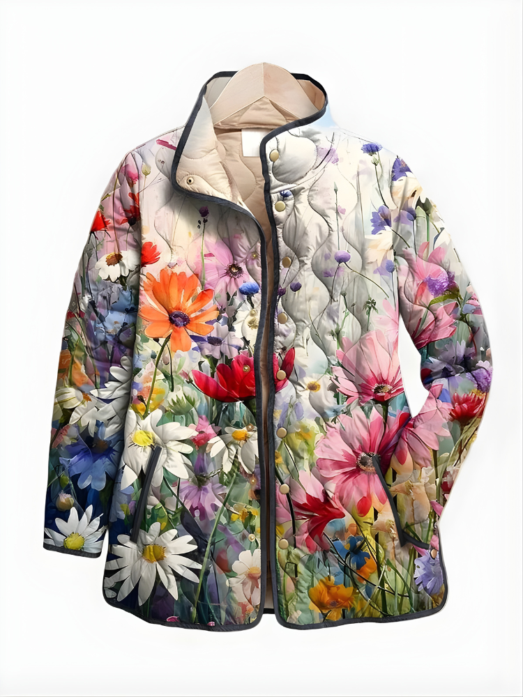 Carter™ | Veste matelassée fleurie charmante vintage