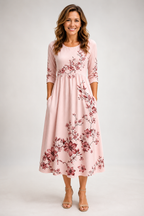 Liora | Floral Midi Dress