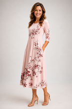 Liora | Floral Midi Dress