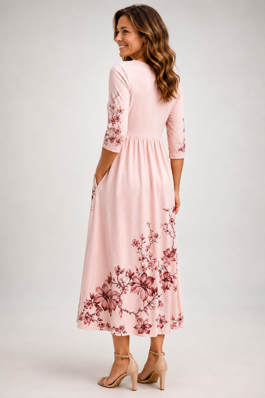 Liora | Floral Midi Dress