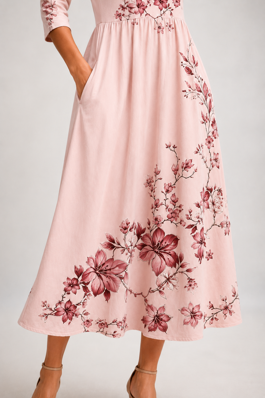 Liora | Floral Midi Dress
