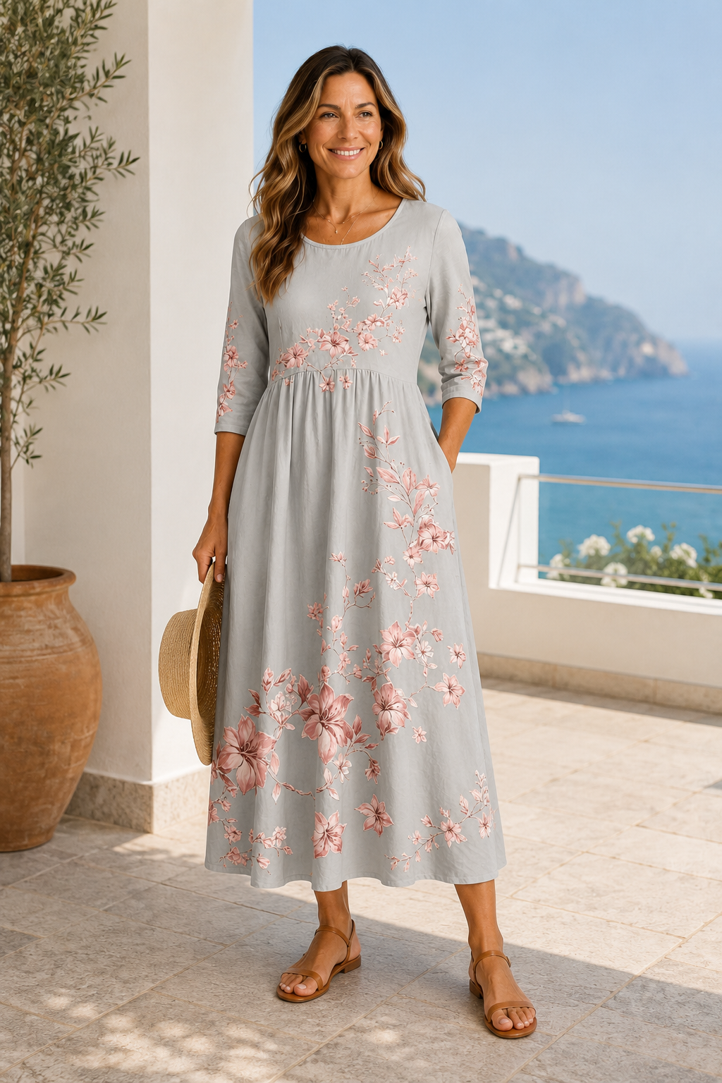 Amelie | Floral Midi Dress