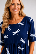 Evelina | Dragonfly Midi Dress