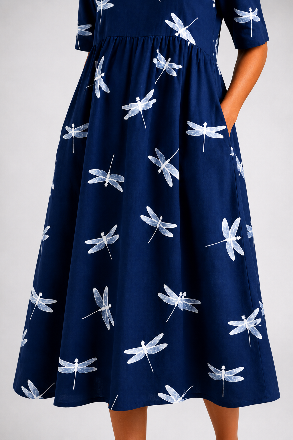 Evelina | Dragonfly Midi Dress