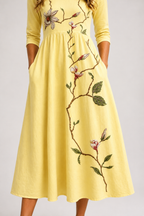 Aurelia | Embroidered Midi Dress